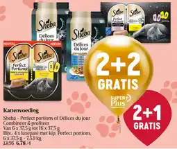 Delhaize Sheba - Perfect portions of Délices du jour Kattenvoeding aanbieding