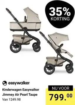 Van Asten BabySuperstore Easywalker Kinderwagen Jimmey Air Pearl Taupe aanbieding