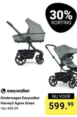 Van Asten BabySuperstore Easywalker kinderwagen Harvey5 Agave Green aanbieding