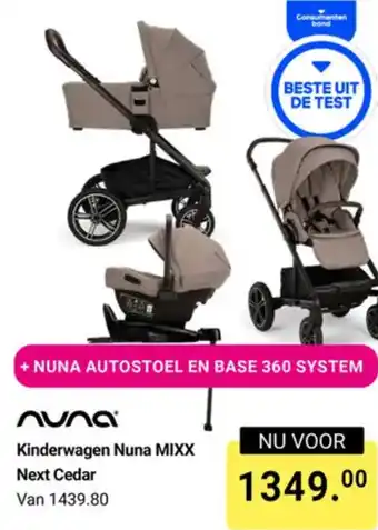 Van Asten BabySuperstore Nuna Kinderwagen MIXX Next Cedar aanbieding