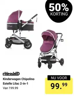 Van Asten BabySuperstore Chipolino kinderwagen Estelle Lilac 2-in-1 aanbieding