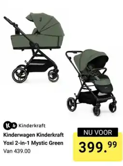 Van Asten BabySuperstore Kinderkraft Kinderwagen Yoxi 2-in-1 Mystic Green aanbieding