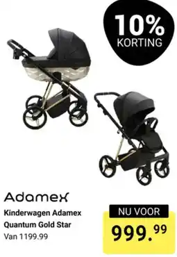 Van Asten BabySuperstore Adamex Kinderwagen Quantum Gold Star aanbieding