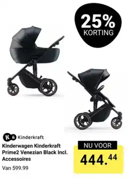 Van Asten BabySuperstore Kinderkraft Kinderwagen Prime2 Venezian Black Incl. aanbieding