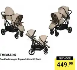 Van Asten BabySuperstore Topmark Duo Kinderwagen Combi 2 Sand aanbieding