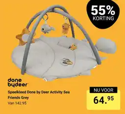 Van Asten BabySuperstore Done by Deer Speelkleed Activity Sea Friends Grey aanbieding