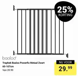 Van Asten BabySuperstore Baaloo Traphek Powerfix Metaal Zwart aanbieding