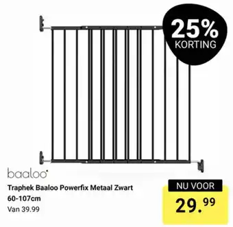 Van Asten BabySuperstore Baaloo Traphek Powerfix Metaal Zwart aanbieding