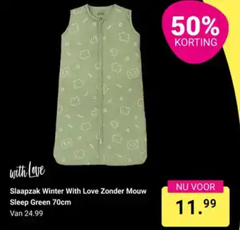 Van Asten BabySuperstore Slaapzak Winter With Love Zonder Mouw aanbieding