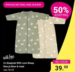 Van Asten BabySuperstore Slaapzak with love sheep kies je kleur & maat aanbieding