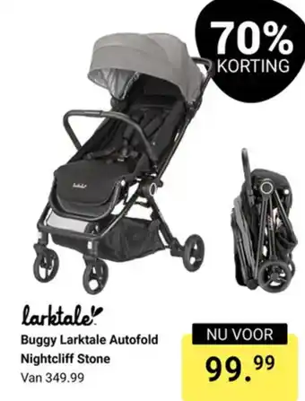 Van Asten BabySuperstore Larktale Buggy Autofold Nightcliff Stone aanbieding