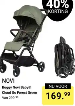 Van Asten BabySuperstore Novi Baby Buggy Cloud Go Forest Green aanbieding