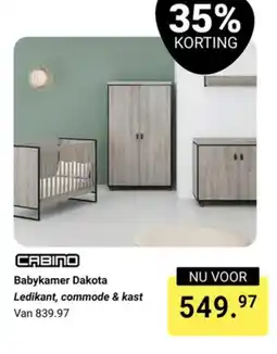 Van Asten BabySuperstore Cabino babykamer dakota aanbieding