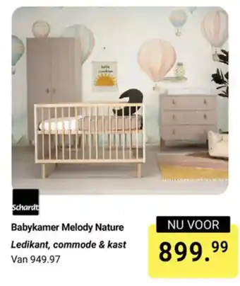 Van Asten BabySuperstore Schardt Babykamer Melody Nature aanbieding