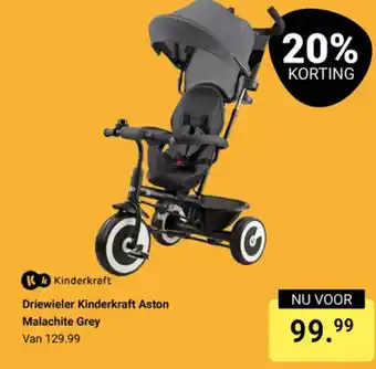 Van Asten BabySuperstore Kinderkraft Driewieler Aston Malachite Grey aanbieding