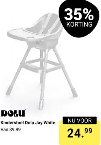 Van Asten BabySuperstore Dolu Kinderstoel Jay White aanbieding