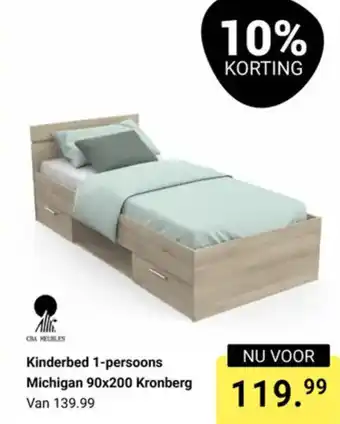 Van Asten BabySuperstore Kinderbed 1-persoons Michigan Kronberg aanbieding