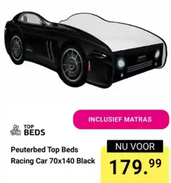 Van Asten BabySuperstore Top Beds Peuterbed Racing Car Black aanbieding