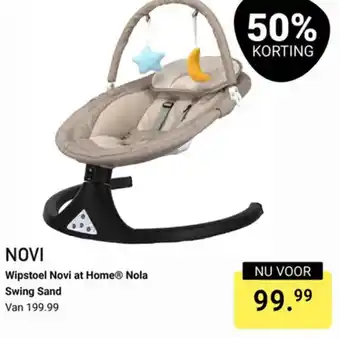 Van Asten BabySuperstore Novi at Home Wipstoel Nola Swing Sand aanbieding