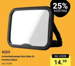 Van Asten BabySuperstore Achterbankspiegel Novi Baby XL Premium Black aanbieding