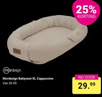 Van Asten BabySuperstore Mordesign Babynest XL Cappuccino aanbieding