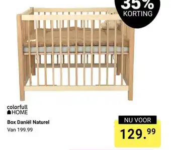 Van Asten BabySuperstore colorfull HOME Box Daniël Naturel aanbieding