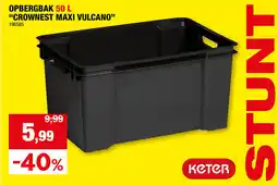 Hubo Keter Opbergbak Crownest Maxi Vulcano aanbieding