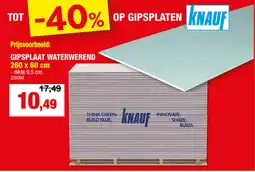 Hubo Gipsplaat Waterwerend aanbieding