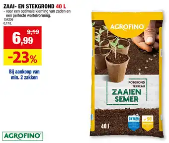 Hubo Agrofino Zaai en Stekgrond aanbieding