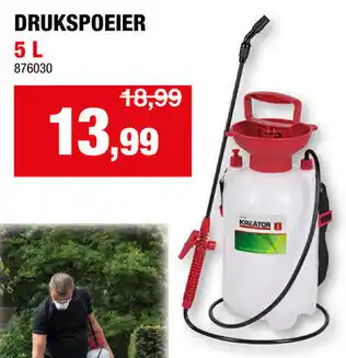 Hubo Drukspoeier aanbieding