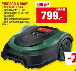 Hubo Bosch Robotmaaiers Indego S 500 aanbieding