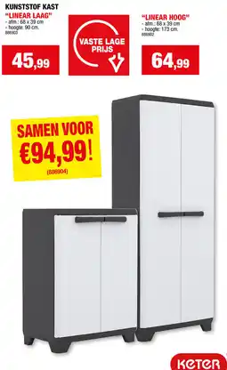 Hubo Kunststof Kast aanbieding