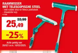 Hubo Raamwisser met Telescopische Steel aanbieding