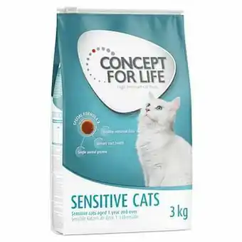 Zooplus 12kg Sensitive Cats + Concept for Life Kattenvoer aanbieding