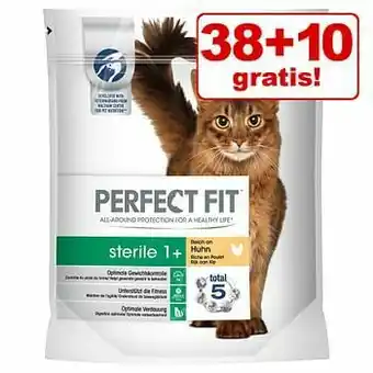 Zooplus 38 + 10 gratis! 48 x 85 g Perfect Fit Natvoer voor Katten - Sensitive 1+ - Zalm aanbieding