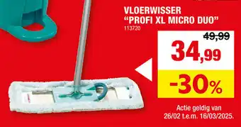 Hubo Vloerwisser Profi XL Micro Duo aanbieding