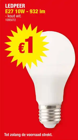 Hubo Ledpeer aanbieding