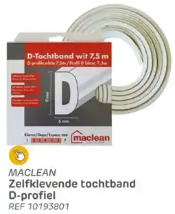 Brico Maclean Zelfklevende Tochtband D-profiel aanbieding