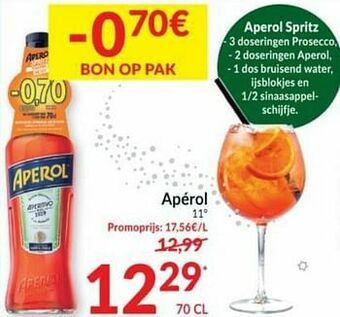 Intermarché Apérol aanbieding