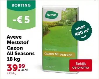 AVEVE Aveve Meststof Gazon All Seasons 18 kg aanbieding