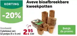 AVEVE Aveve bioafbreekbare kweekpotten aanbieding