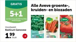 AVEVE Alle Aveve groente-, kruiden- en biozaden aanbieding