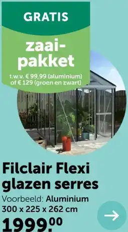 AVEVE Filclair Flexi glazen serres aanbieding