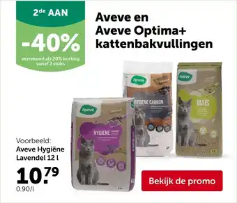 AVEVE Aveve en Aveve Optima+ kattenbakvullingen aanbieding