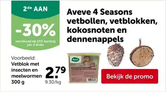 AVEVE Aveve 4 Seasons vetbollen, vetblokken, kokosnoten en dennenappels aanbieding