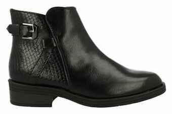 Berca Shoes Marco Tozzi Enkellaars Dames - Zwart aanbieding