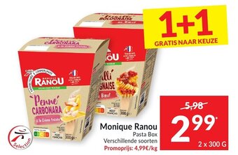 Intermarché Monique Ranou Pasta Box aanbieding