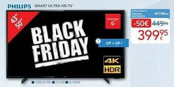 Eldi Philips smart ultra hd-tv 43pus7505-12 aanbieding