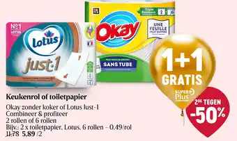 Delhaize Keukenrol of toiletpapier aanbieding