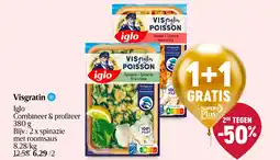 Delhaize Visgratin aanbieding